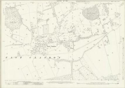 Surrey XXIV.11 (includes: East Clandon; West Horsley) - 25 Inch Map