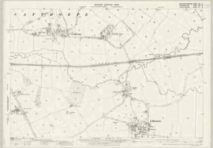 Northamptonshire XXII.13 (includes: Catthorpe; Clifton upon Dunsmore; Lilbourne; Swinford) - 25 Inch Map