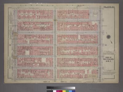 Plate 43, Part of Sections 4&5: [Bounded by Central Park South, Fifth Avenue, W. 53rd Street and Seventh Avenue.]