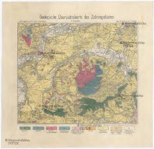 Geologische Übersichtskarte des Zobtengebietes