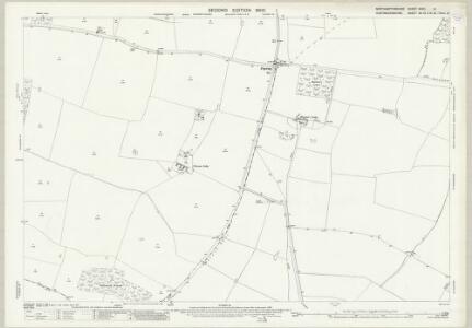 Northamptonshire XXVII.14 (includes: Brington and Molesworth; Bythorn and Keyston; Clopton; Titchmarsh) - 25 Inch Map