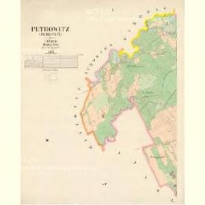 Petrowitz (Petrowice) - c5740-1-001 - Kaiserpflichtexemplar der Landkarten des stabilen Katasters