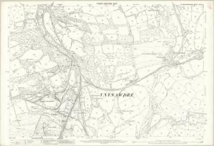 Glamorgan XXXIV.11 (includes: Betws Tir Iarll; Llangeinwyr; Llangynwyd Lower; Newcastle Higher; St Brides Minor; Ynysawdre) - 25 Inch Map