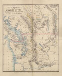 Map of the Gold Regions of the Frazer River and the Washington Territory on the Western Coast of America. By J. Wyld