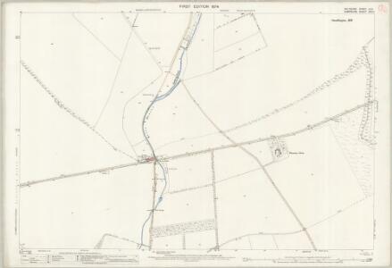 Wiltshire LV.11 (includes: Amport; Cholderton; Shipton Bellinger; Thruxton) - 25 Inch Map