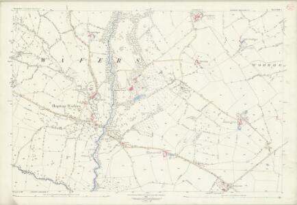 Shropshire LXXX.1 (includes: Cleobury Mortimer; Hopton Wafers; Neen Savage; Woodhouse) - 25 Inch Map