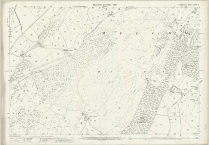 Cumberland LXXXVIII.10 (includes: Millom Without) - 25 Inch Map