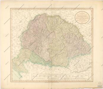 A new map of Hungary, withits divisions into Gespanchafts or Counties,...