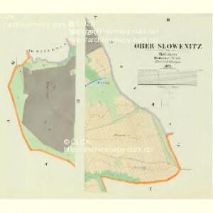 Ober Slowenitz - c2151-1-002 - Kaiserpflichtexemplar der Landkarten des stabilen Katasters