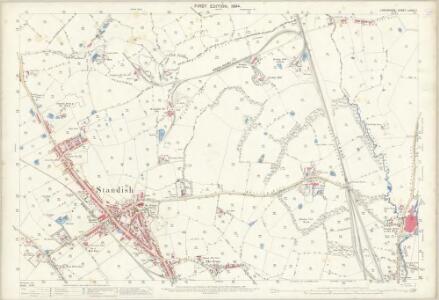 Lancashire LXXXV.11 (includes: Haigh; Standish With Langtree; Worthington) - 25 Inch Map
