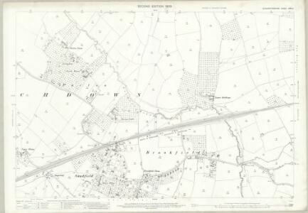Gloucestershire XXVI.9 (includes: Badgeworth; Churchdown) - 25 Inch Map