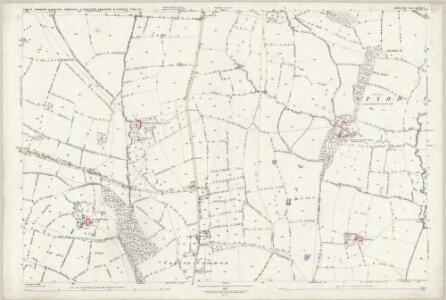 Derbyshire XLVIII.1 (includes: Cubley; Hungry Bentley; Norbury and Roston; Snelston; Yeaveley) - 25 Inch Map