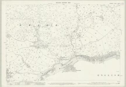 Cornwall LXXXV.1 (includes: Grade Ruan; St Keverne) - 25 Inch Map