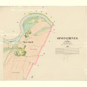 Opotschinek - c5497-1-002 - Kaiserpflichtexemplar der Landkarten des stabilen Katasters