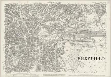 Yorkshire CCXCIV.8 (includes: Sheffield) - 25 Inch Map