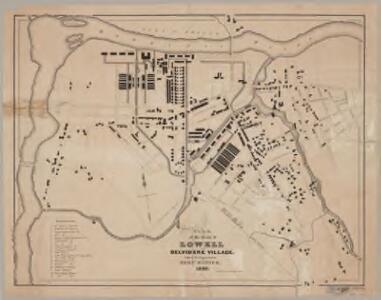 Plan of the town of Lowell and Belvidere Village
