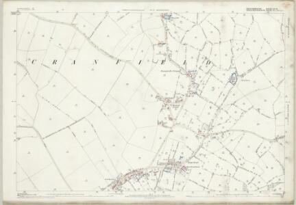 Bedfordshire XV.16 (includes: Cranfield; Marston Moretaine; North Crawley) - 25 Inch Map