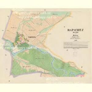Ratschitz (Ratčic) - c6316-1-002 - Kaiserpflichtexemplar der Landkarten des stabilen Katasters