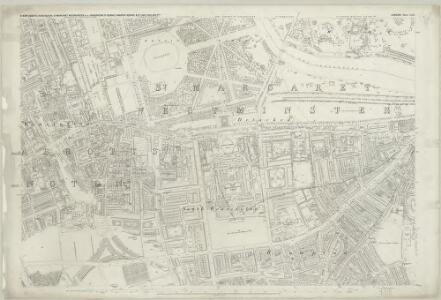 London (First Editions c1850s) XLII (includes: City Of Westminster; Kensington; Paddington) - 25 Inch Map