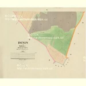 Dinin - c1639-1-003 - Kaiserpflichtexemplar der Landkarten des stabilen Katasters
