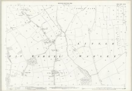 Essex (1st Ed/Rev 1862-96) LXVII.15 (includes: Brentwood; Great Warley) - 25 Inch Map