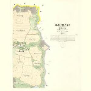 Radonin - m2523-1-002 - Kaiserpflichtexemplar der Landkarten des stabilen Katasters