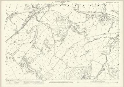 Brecknockshire XI.9 (includes: Gwarafog; Llanafan Fechan; Llanllywenfel; Penbuallt; Treflys) - 25 Inch Map