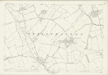 Suffolk LXIV.11 (includes: Hitcham; Kettlebaston; Monks Eleigh; Preston St Mary) - 25 Inch Map