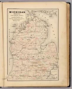Michigan showing contour lines.