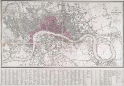 LONDON AND WESTMINSTER with the Borough of SOUTHWARK Being an INDEX to the Large Plan in forty sheets 231