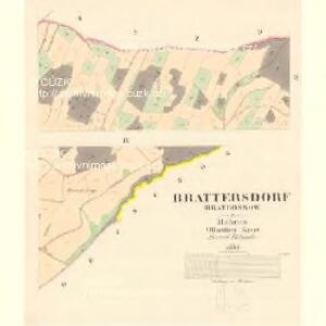 Brattersdorf (Bratrossow) - m0209-1-003 - Kaiserpflichtexemplar der Landkarten des stabilen Katasters