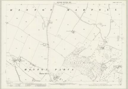 Dorset XXV.12 (includes: Hinton Martell; Hinton Parva; Holt; Pamphill) - 25 Inch Map