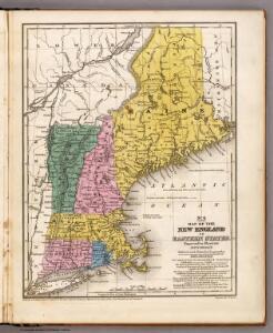 Map of the New England or Eastern States.
