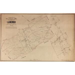Plan parcellaire de la commune de Laminne : avec les mutations