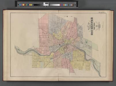 Monroe County, Double Page Plate No. 2  [Map of the city of Rochester]