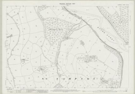 Cornwall XLII.16 (includes: St Sampson; St Veep; St Winnow) - 25 Inch Map