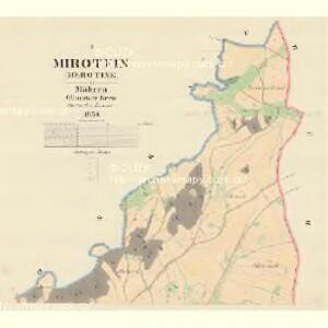 Mirotein (Merotine) - m1814-1-001 - Kaiserpflichtexemplar der Landkarten des stabilen Katasters