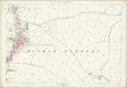 Northamptonshire XL.6 (includes: Chelveston Cum Caldecott; Higham Ferrers; Rushden) - 25 Inch Map