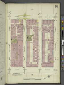 Manhattan, V. 5, Plate No. 56 [Map bounded by 9th Ave., West 52nd St., 8th Ave., West 49th St.]