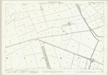 Lincolnshire LXXXVII.16 (includes: Digby; Rowston; Walcot Near Billinghay) - 25 Inch Map