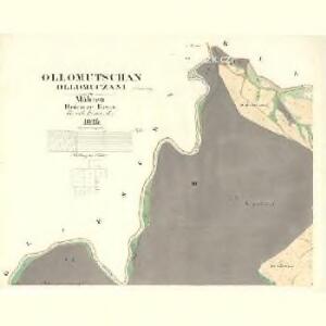 Ollomutschan (Ollomucžani) - m2132-1-002 - Kaiserpflichtexemplar der Landkarten des stabilen Katasters