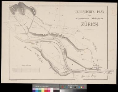 Uebersichts-Plan des eidgenössischen Waffenplatzes Zürich