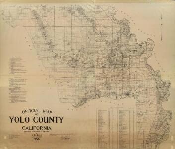 Official Map of Yolo County, California, 1939.