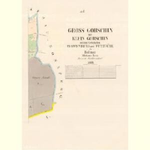 Gross Gorschin - c8449-1-002 - Kaiserpflichtexemplar der Landkarten des stabilen Katasters