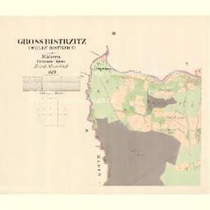 Gross Bistrzitz (Welky Bistrzice) - m3258-1-002 - Kaiserpflichtexemplar der Landkarten des stabilen Katasters
