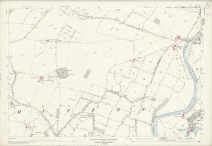 Lancashire XLVII.13 (includes: Bashall Eaves; Clitheroe; Great Mitton; Little Mitton) - 25 Inch Map