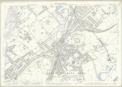 London (Edition of 1894-96) CL (includes: Beckenham; Croydon St John The Baptist; Penge) - 25 Inch Map