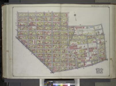 Brooklyn, Vol. 1, 2nd Part, Double Page Plate No. 37; Part of Wards 16 & 18, Section 10 & 8; [Map bounded by Ten Eyck St., Bushwick Ave., Meserole St., Morgan Ave; Including Flushing Ave., Broadway, Union Ave.] / by and under the direction of Hugo Ull...