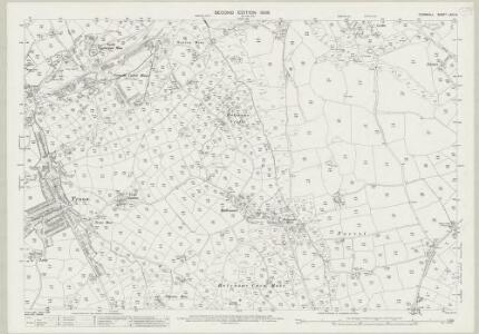 Cornwall LXIII.14 (includes: Camborne Redruth; Wendron) - 25 Inch Map