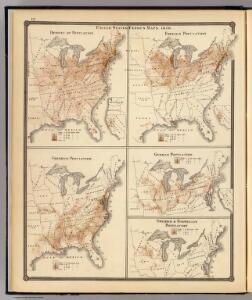 United States Census maps, 1870.